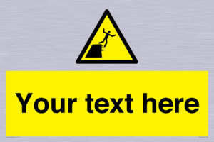 Custom Warning unstable cliff edge